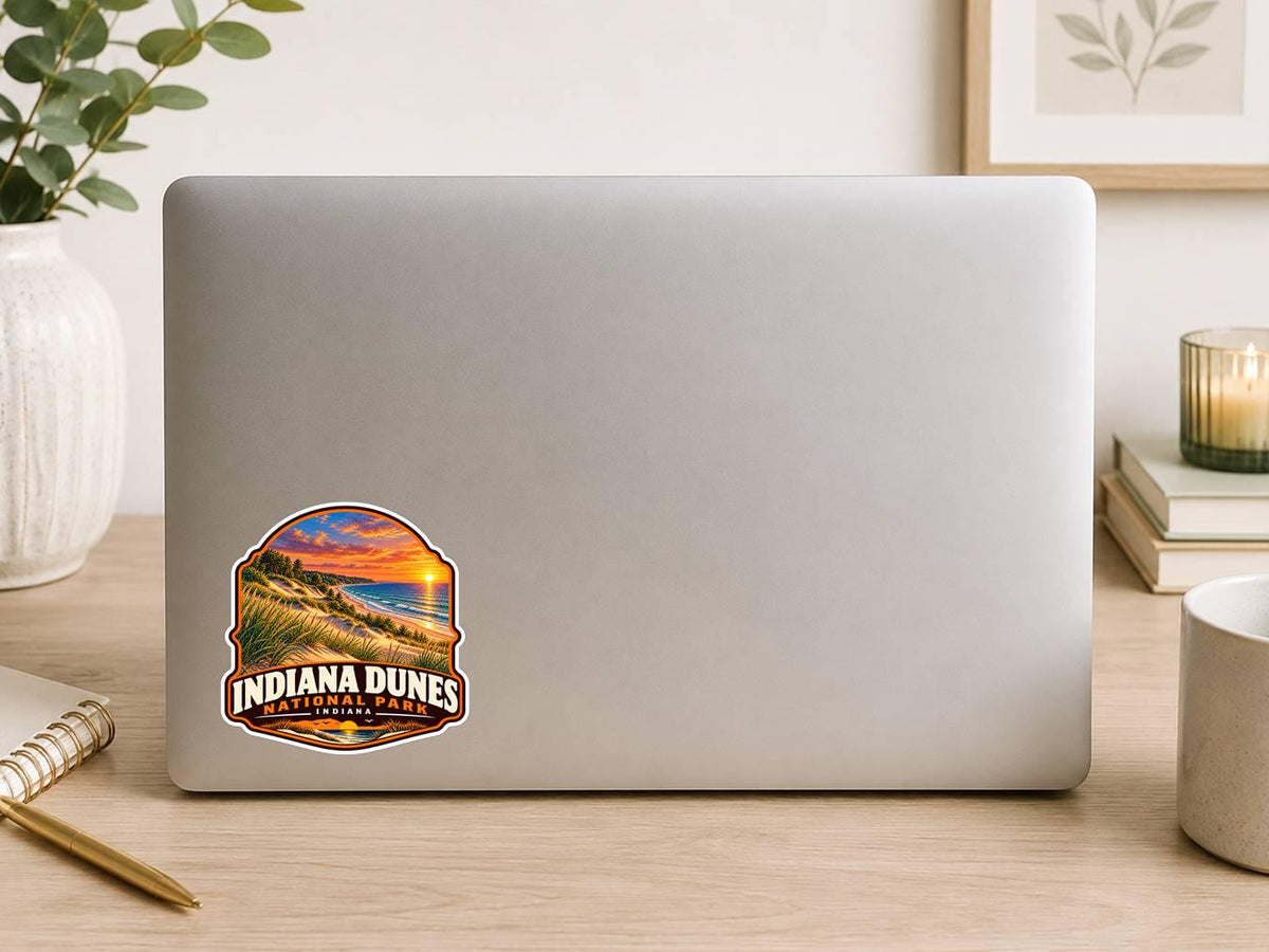 Indiana Dunes National Park Sticker | Indiana National Park Decal | Lake Michigan Travel Sticker Outdoor Vinyl Decal ST 156