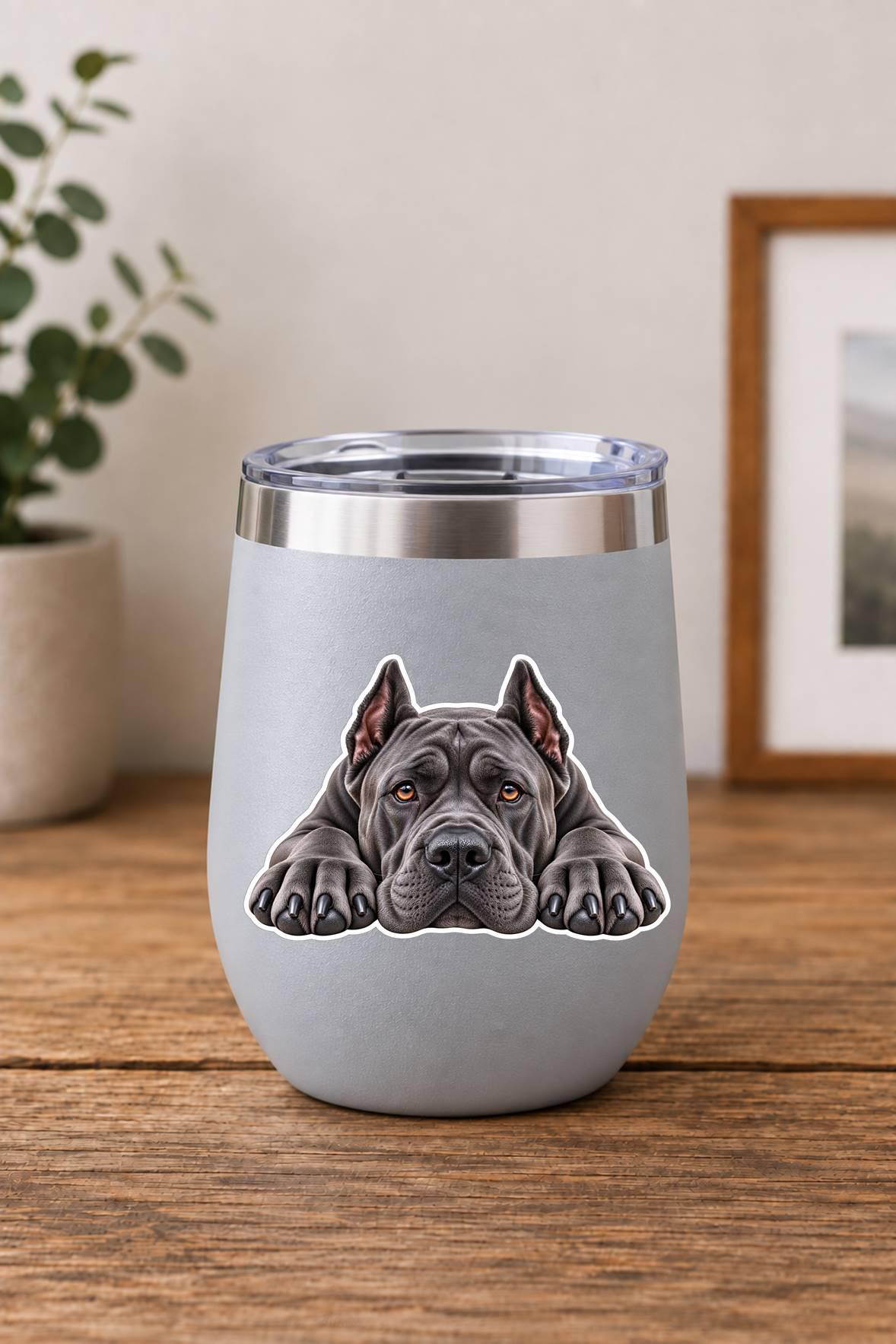 Cane Corso Sticker, Italian Mastiff Dog Vinyl Decal, Waterproof Laminated Dog Sticker st 117