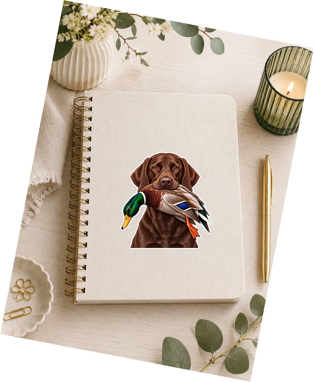 Labrador Retriever Sticker, Lab Sticker, Labrador Dog Decal, Duck Hunting Sticker ST 119
