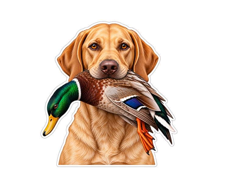 Labrador Retriever Sticker, Lab Sticker, Labrador Dog Decal, Duck Hunting Sticker ST 119
