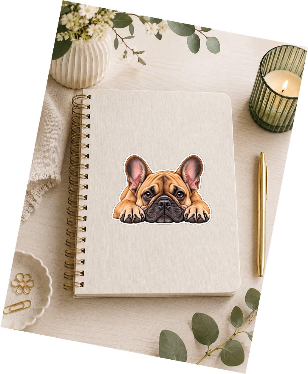 French Bulldog Sticker, Frenchie Dog Vinyl Decal, Waterproof Laminated Dog st 123
