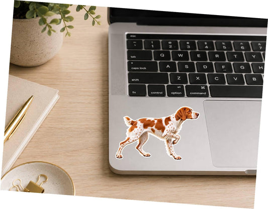 Brittany Spaniel Sticker, Brittany Hunting Dog Vinyl Decal, Bird Dog Sticker ST 127