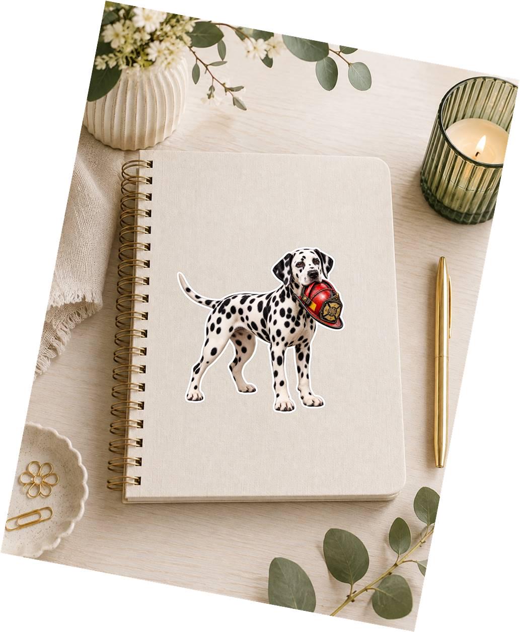 Dalmatian Sticker, Dalmatian Dog Vinyl Decal, Waterproof Laminated Dog Sticker ST 170