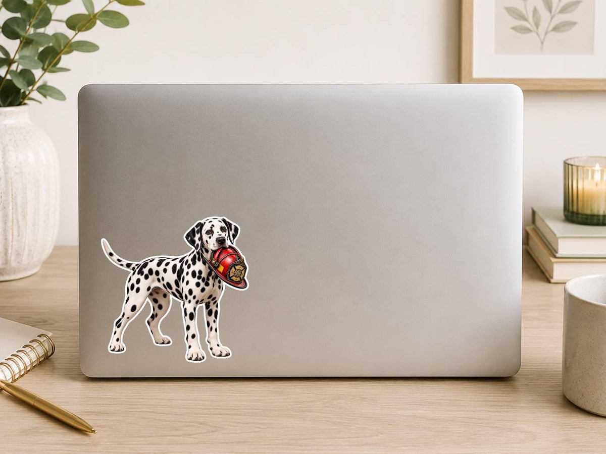 Dalmatian Sticker, Dalmatian Dog Vinyl Decal, Waterproof Laminated Dog Sticker ST 170