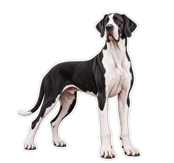 Great Dane Sticker, Great Dane Dog Vinyl Decal, Waterproof Laminated Dog Sticker st 174