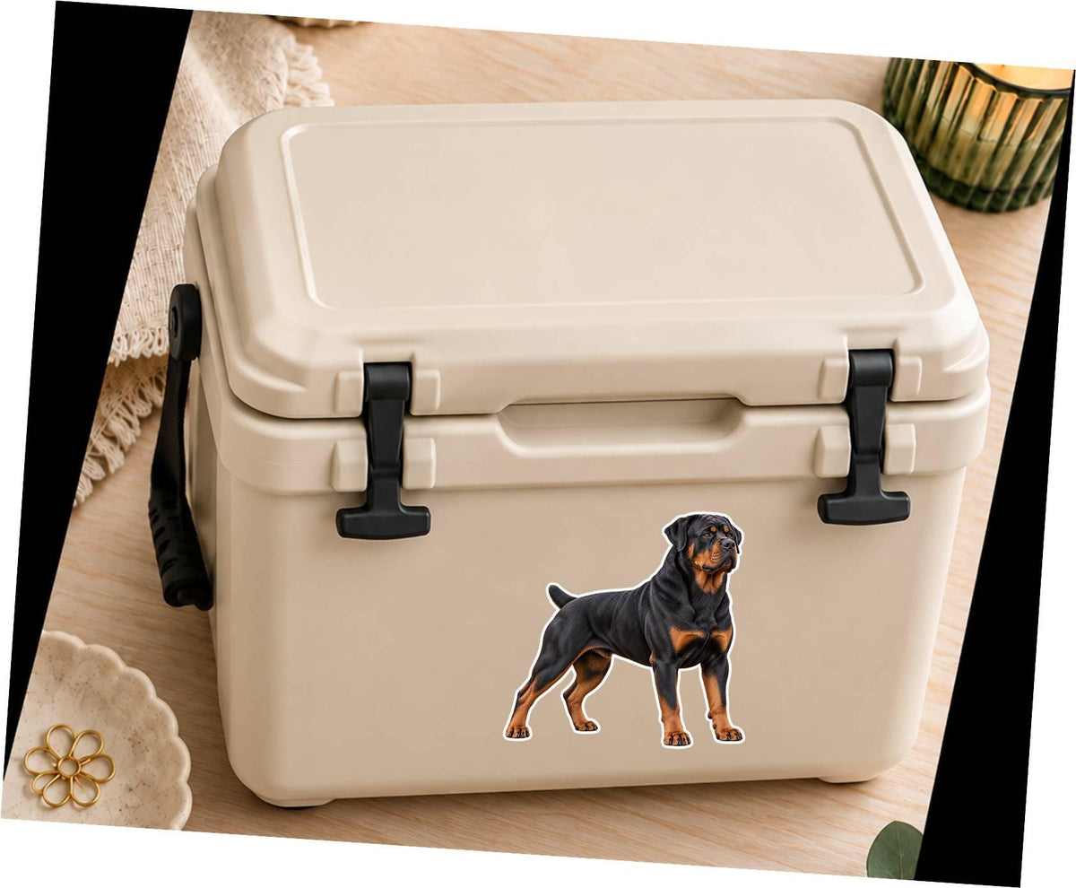 Rottweiler Sticker, Rottie Dog Vinyl Decal, Waterproof Laminated Dog Sticker ST 175