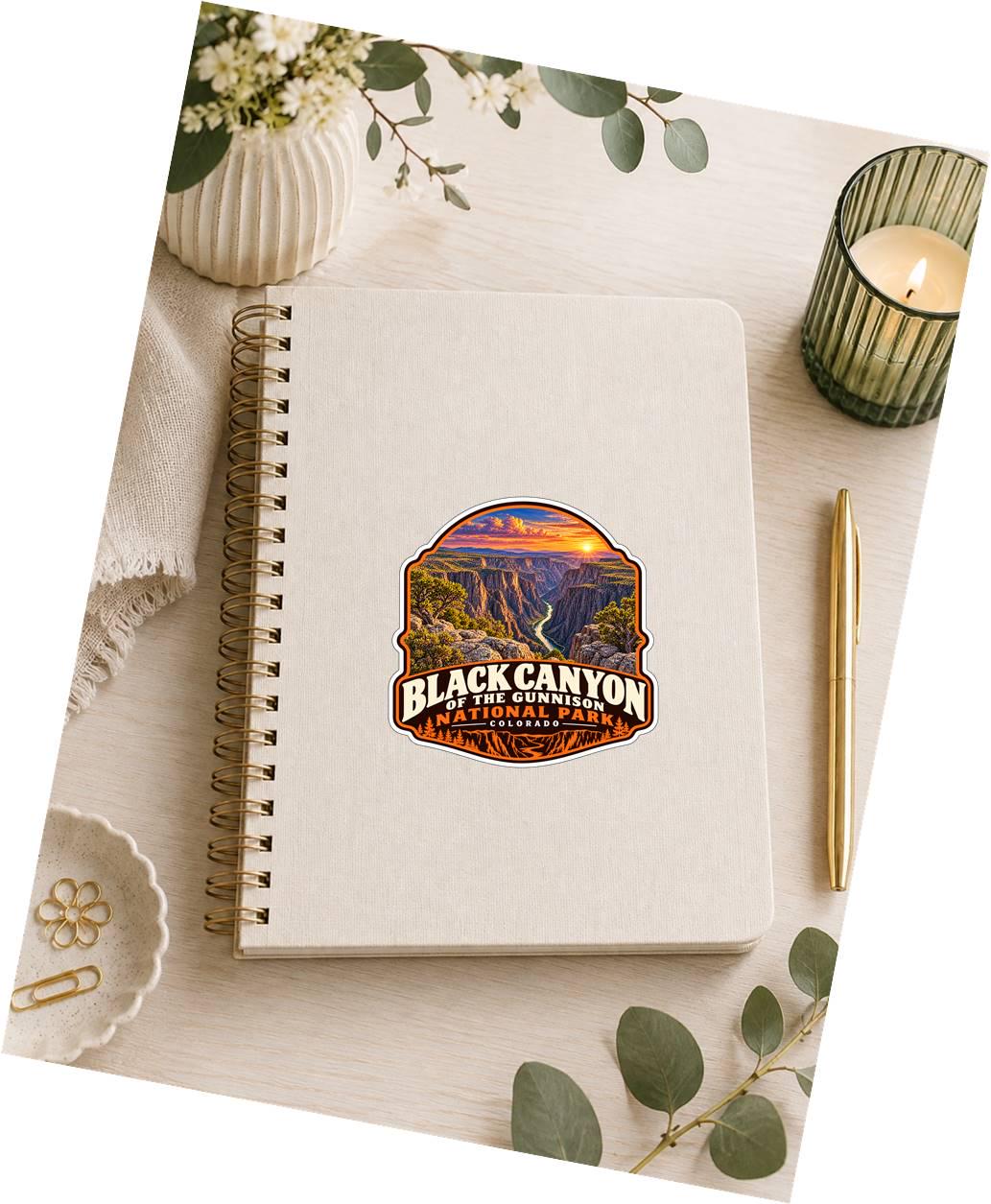 Black Canyon of the Gunnison National Park Sticker, Colorado Travel Vinyl Decal, National Park Sticker ST 138
