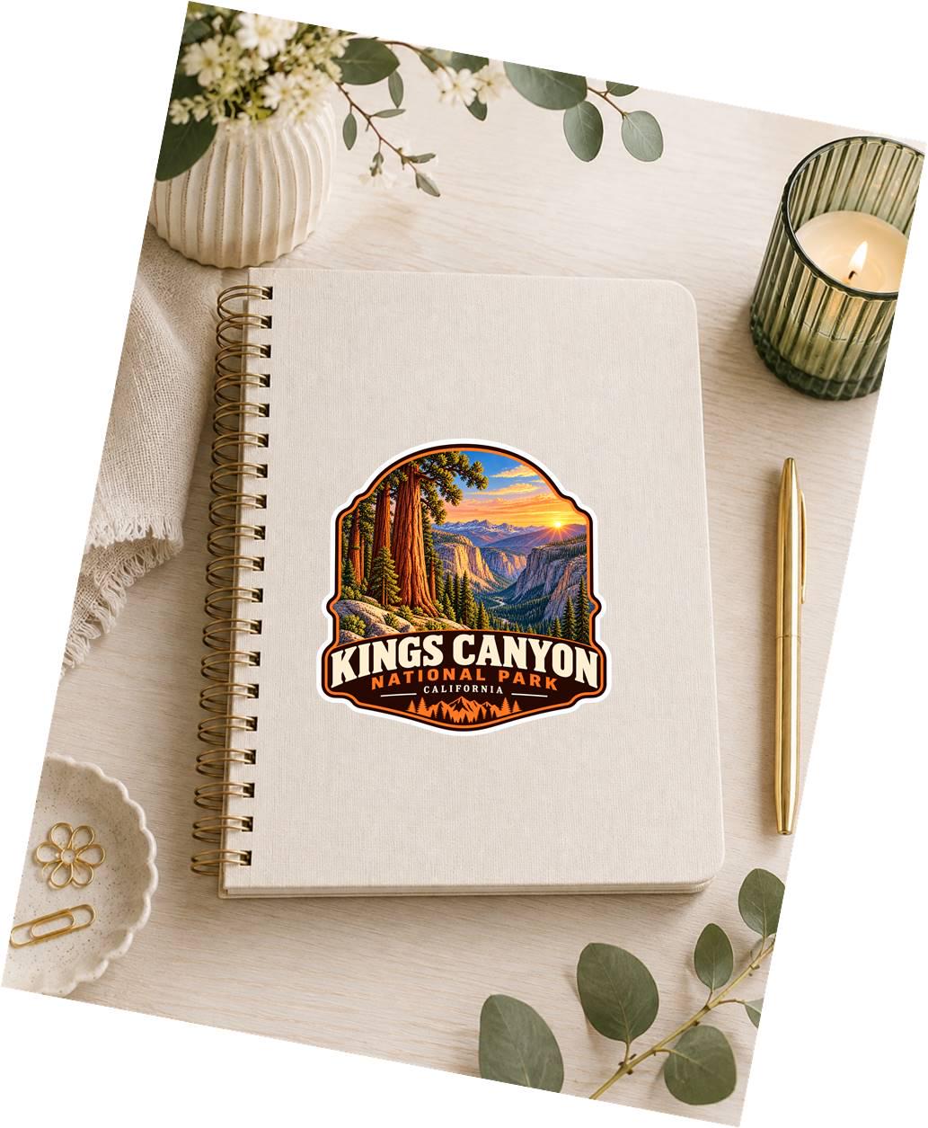 Kings Canyon National Park Sticker, California Travel Vinyl Decal, National Park Sticker ST 179