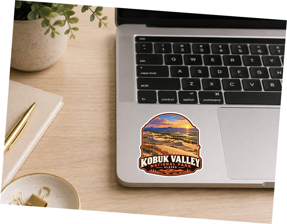 Kobuk Valley National Park Sticker, Alaska Travel Vinyl Decal, National Park Sticker ST 180
