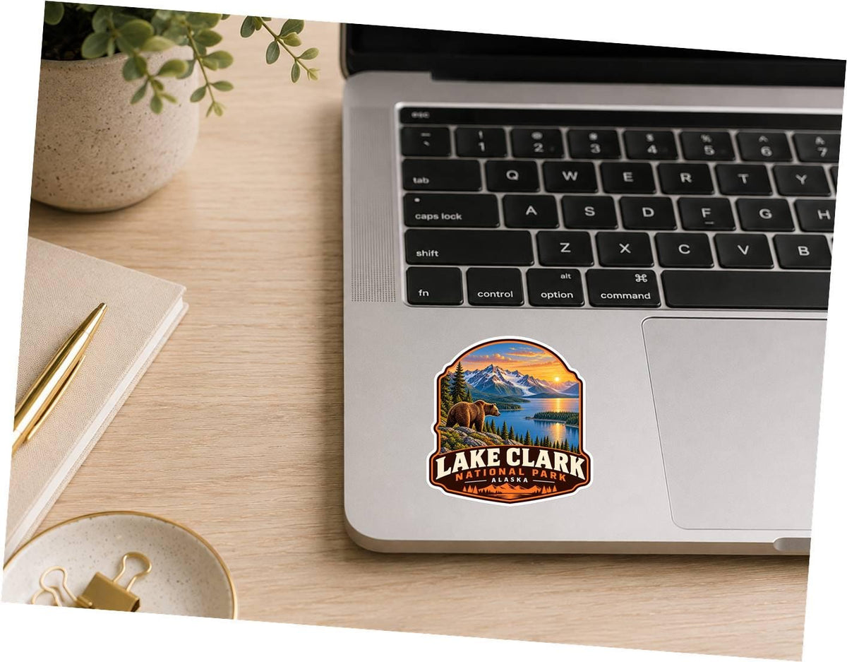 Lake Clark National Park Sticker, Alaska Travel Vinyl Decal, National Park Sticker ST 181