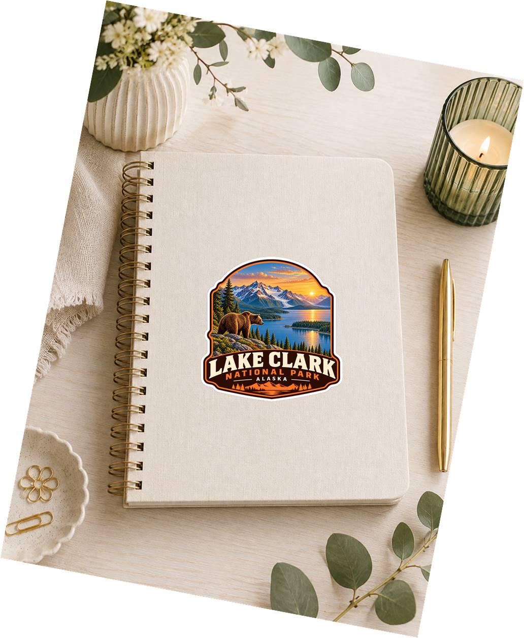 Lake Clark National Park Sticker, Alaska Travel Vinyl Decal, National Park Sticker ST 181