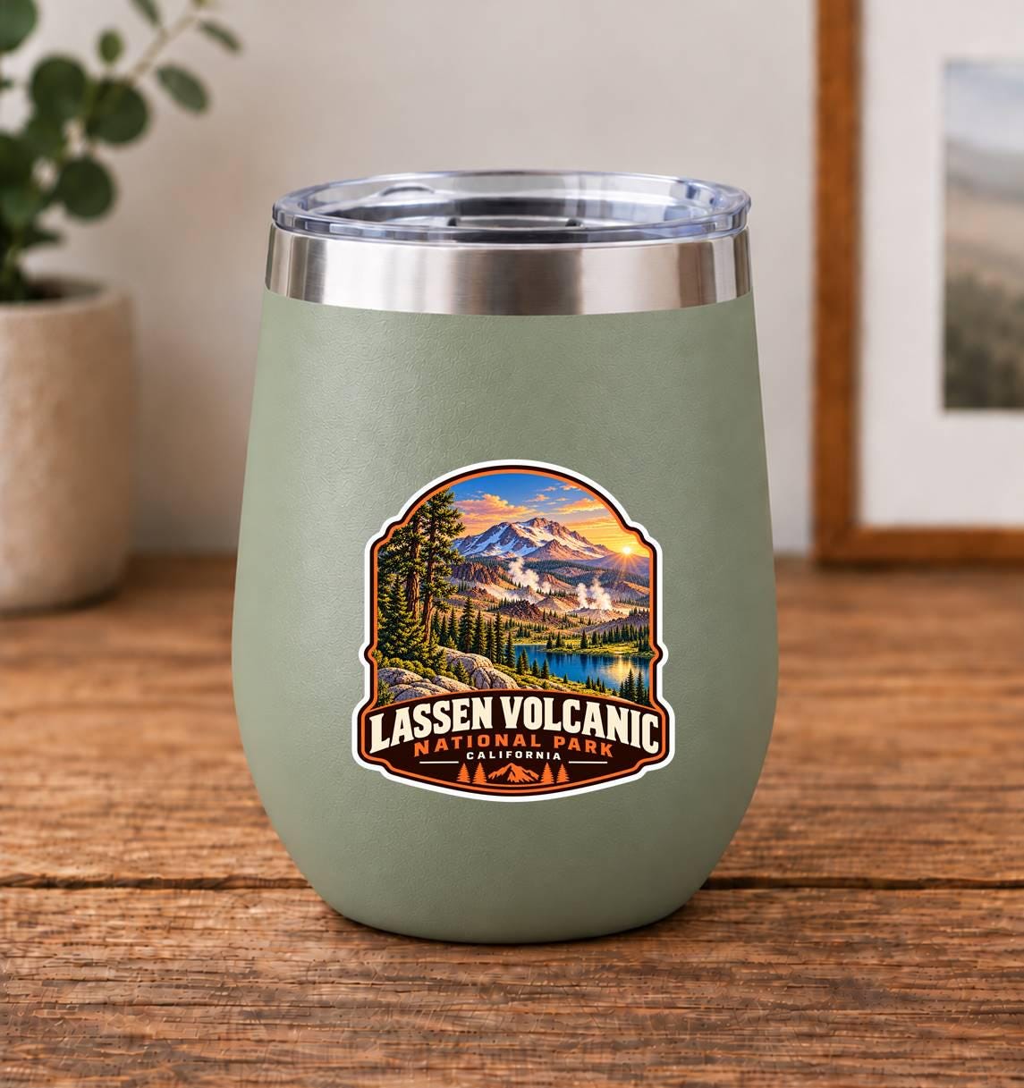 Lassen Volcanic National Park Sticker, California Travel Vinyl Decal, National Park Sticker ST 182