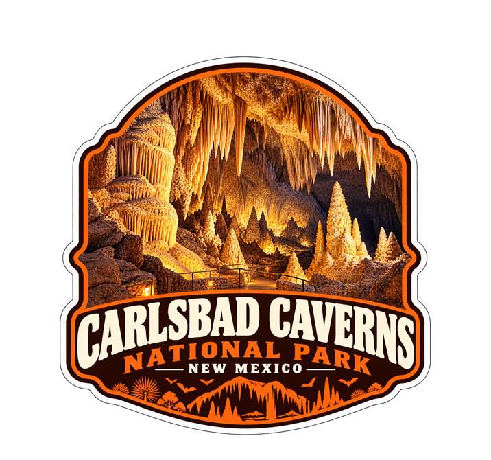 Carlsbad Caverns National Park Sticker, New Mexico Travel Vinyl Decal, Cave Sticker ST 141
