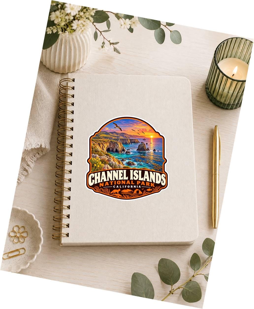 Channel Islands National Park Sticker, California Travel Vinyl Decal, Coastal National Park Sticker ST 142