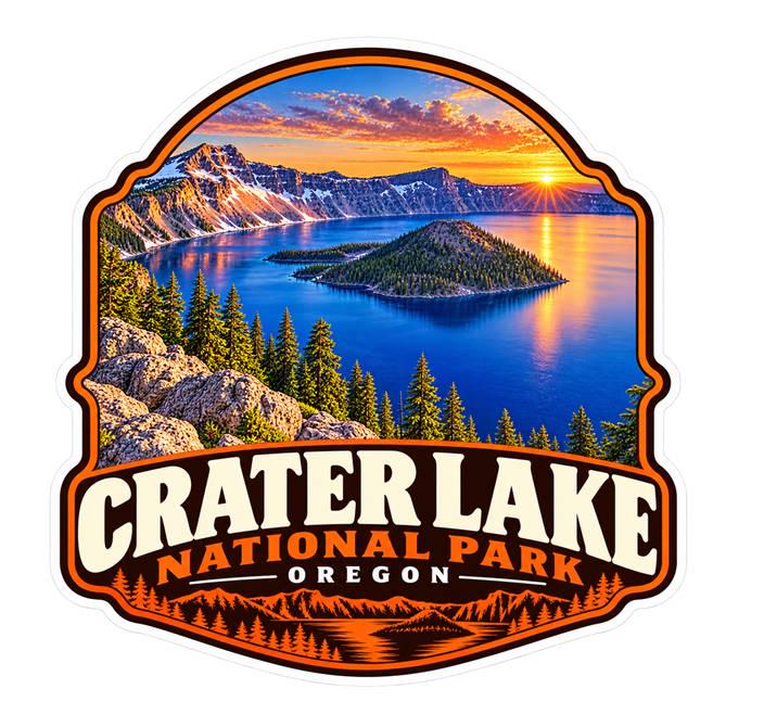 Crater Lake National Park Sticker, Oregon Travel Vinyl Decal, National Park Sticker ST 144