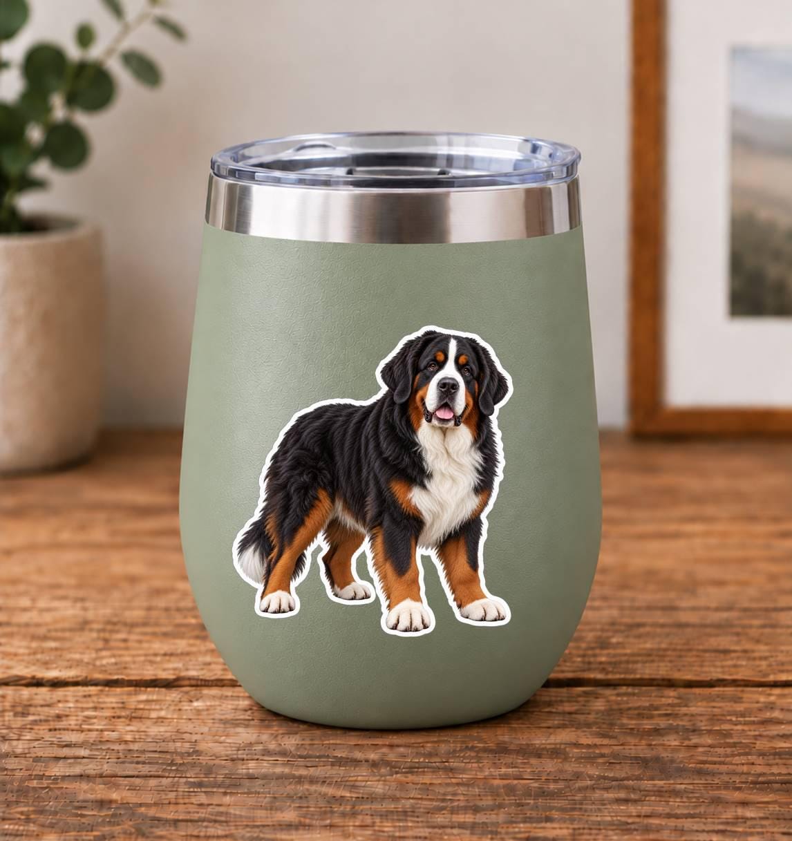Bernese Mountain Dog Sticker, Berner Dog Vinyl Decal, Waterproof Laminated Dog Sticker st 184