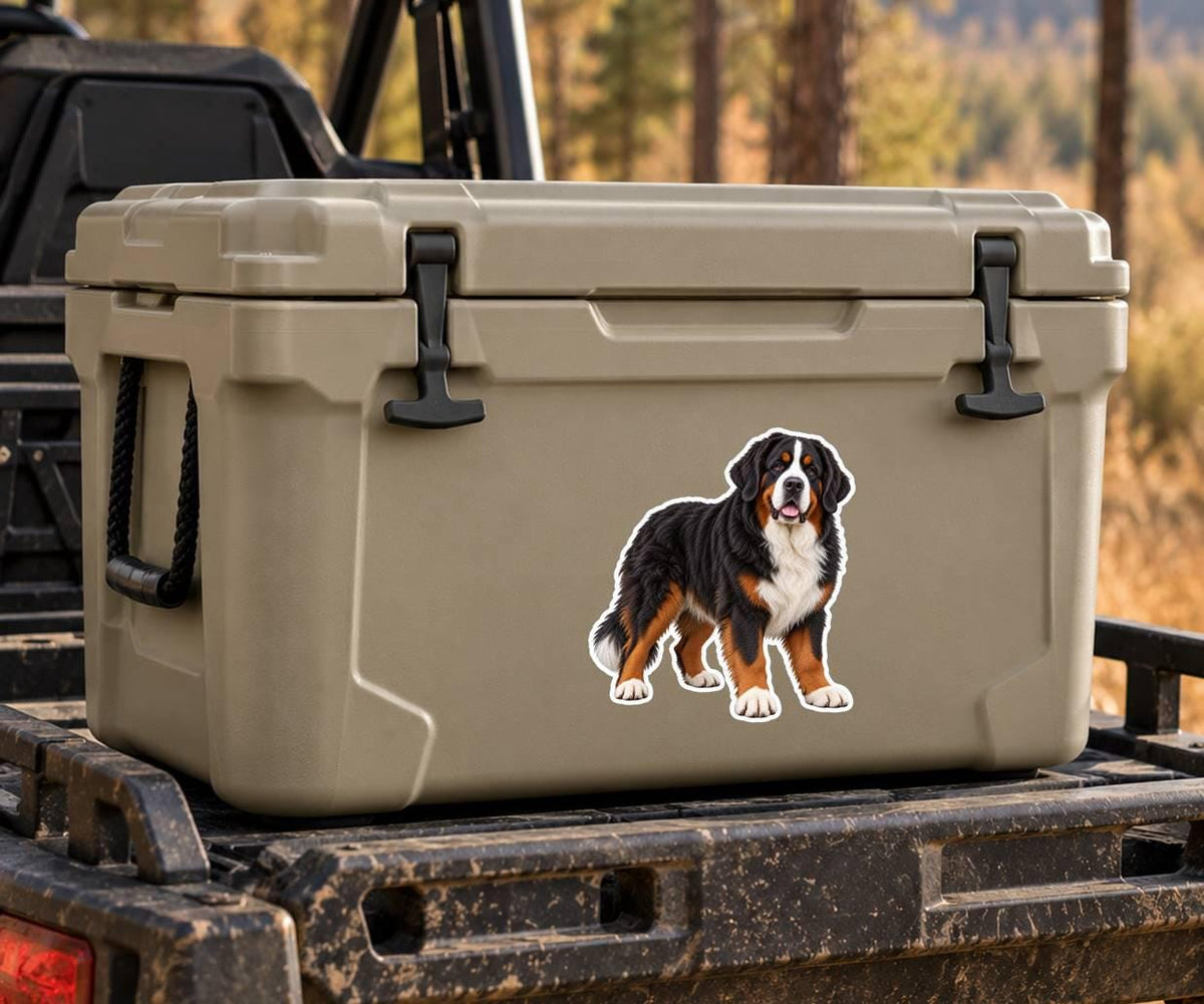 Bernese Mountain Dog Sticker, Berner Dog Vinyl Decal, Waterproof Laminated Dog Sticker st 184