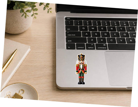 Nutcracker Sticker, Christmas Nutcracker Vinyl Decal, Waterproof Laminated Holiday Sticker ST 193