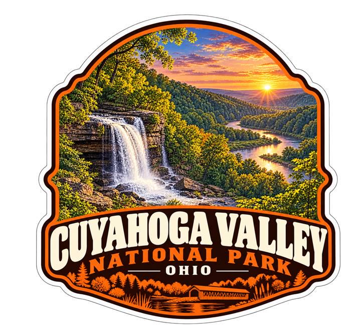 Cuyahoga Valley National Park Sticker, Ohio Travel Vinyl Decal, National Park Sticker ST 145