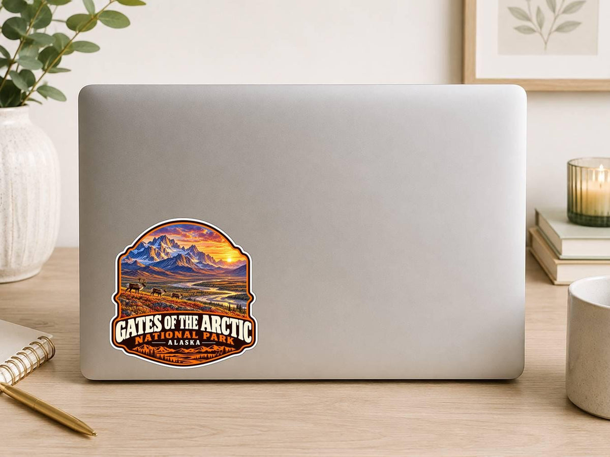 Gates of the Arctic National Park Sticker, Alaska Travel Vinyl Decal, National Park Sticker ST 148