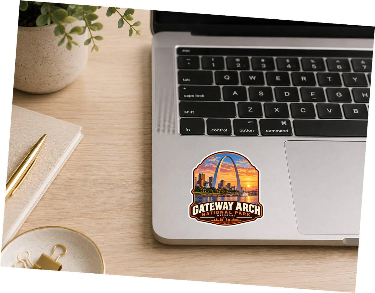 Gateway Arch National Park Sticker, St. Louis Missouri Travel Vinyl Decal, National Park Sticker ST 149