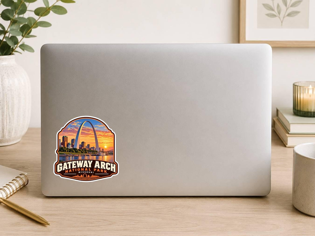 Gateway Arch National Park Sticker, St. Louis Missouri Travel Vinyl Decal, National Park Sticker ST 149