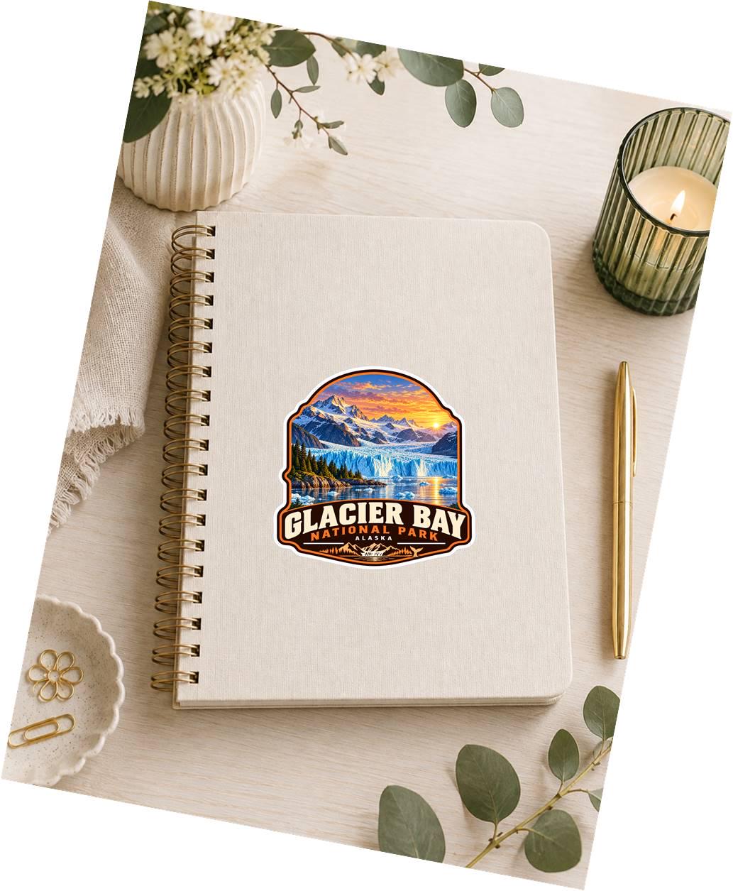 Glacier Bay National Park Sticker, Alaska Travel Vinyl Decal, National Park Sticker ST 150