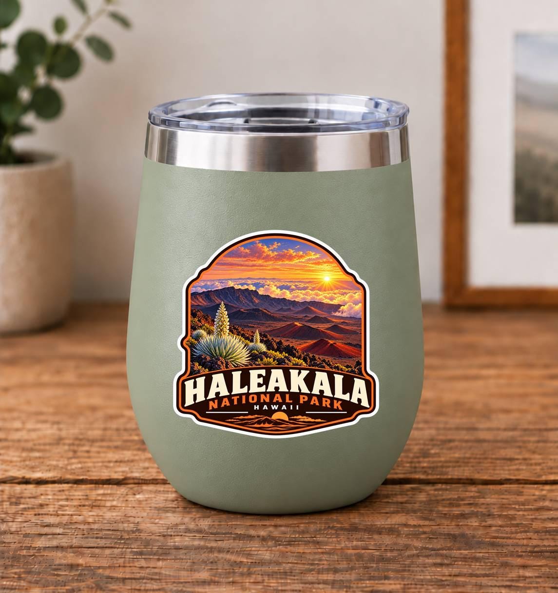Haleakalā National Park Sticker, Maui Hawaii Travel Vinyl Decal, National Park Sticker ST 154