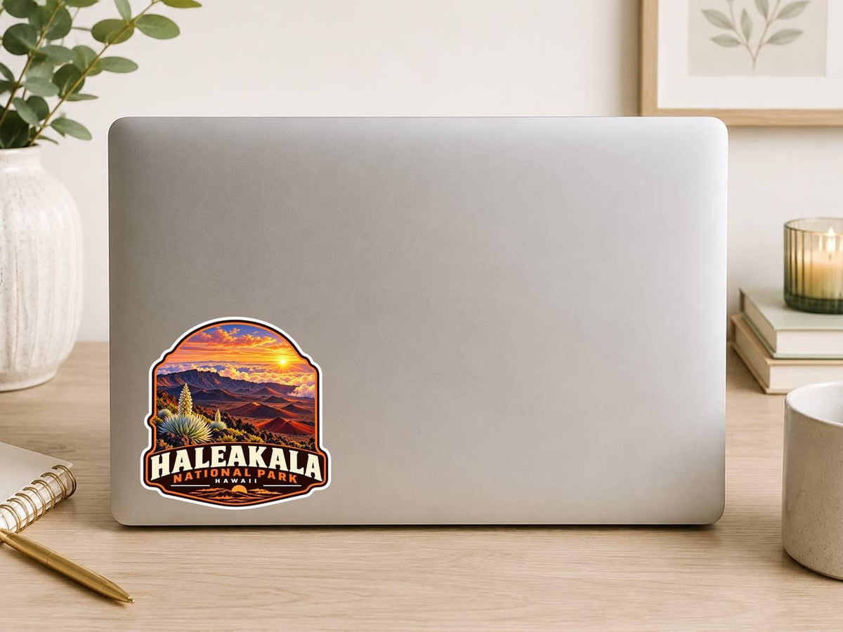 Haleakalā National Park Sticker, Maui Hawaii Travel Vinyl Decal, National Park Sticker ST 154