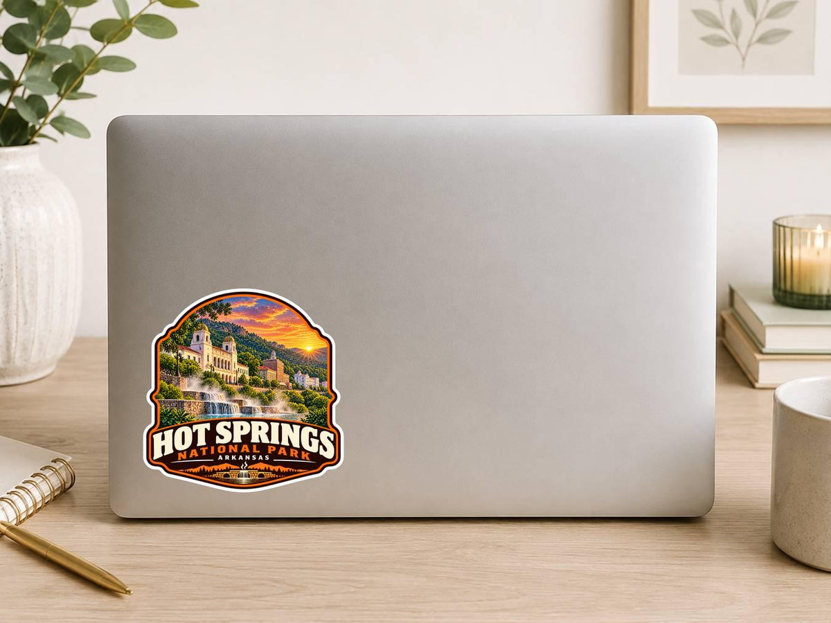 Hot Springs National Park Sticker | Arkansas National Park Decal | Hot Springs Arkansas Sticker | Hiking Travel Souvenir |  ST 155
