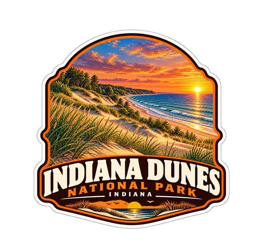 Indiana Dunes National Park Sticker | Indiana National Park Decal | Lake Michigan Travel Sticker Outdoor Vinyl Decal ST 156