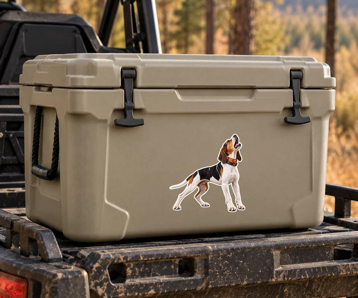 Coonhound Sticker | Treeing Hound Dog Decal | Bluetick Walker Redbone Black and Tan Redtick st 163