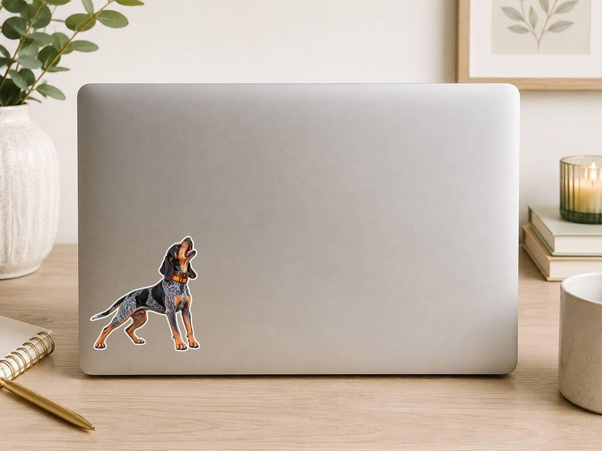 Coonhound Sticker | Treeing Hound Dog Decal | Bluetick Walker Redbone Black and Tan Redtick st 163