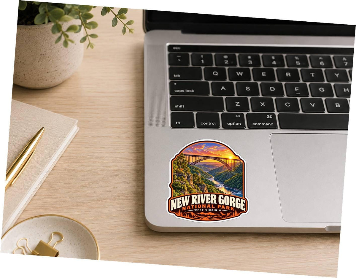 New River Gorge National Park Sticker, West Virginia Decal, Bridge Sticker, Hiking Camping Travel Sticker, National Park Souvenir ST 027