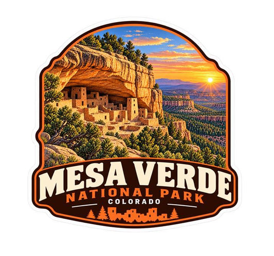 Mesa Verde National Park Sticker, Colorado Travel Vinyl Decal ST 200