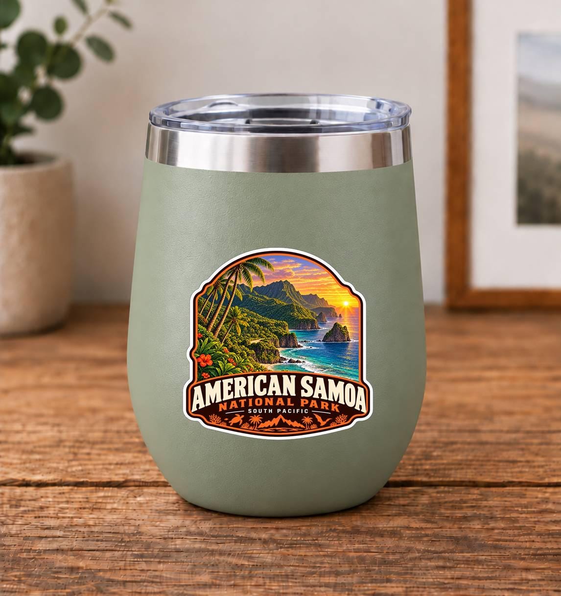 National Park of American Samoa Sticker, Samoa Travel Vinyl Decal ST 201