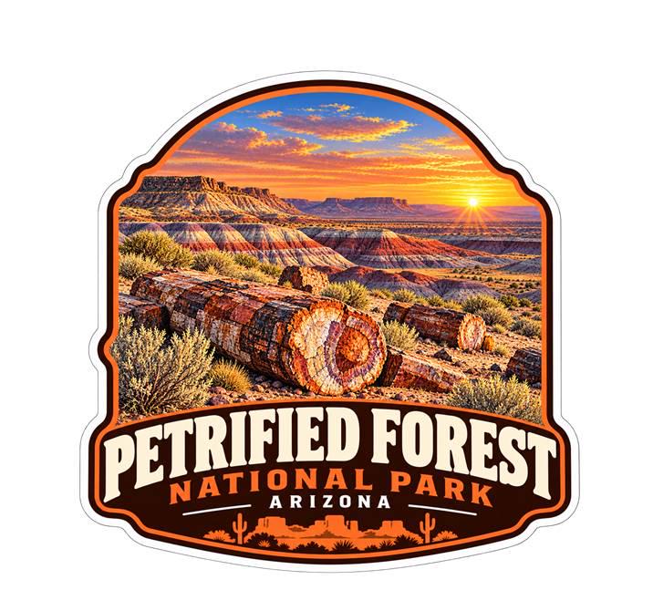 Petrified Forest National Park Sticker, Arizona Travel Vinyl Decal ST 204