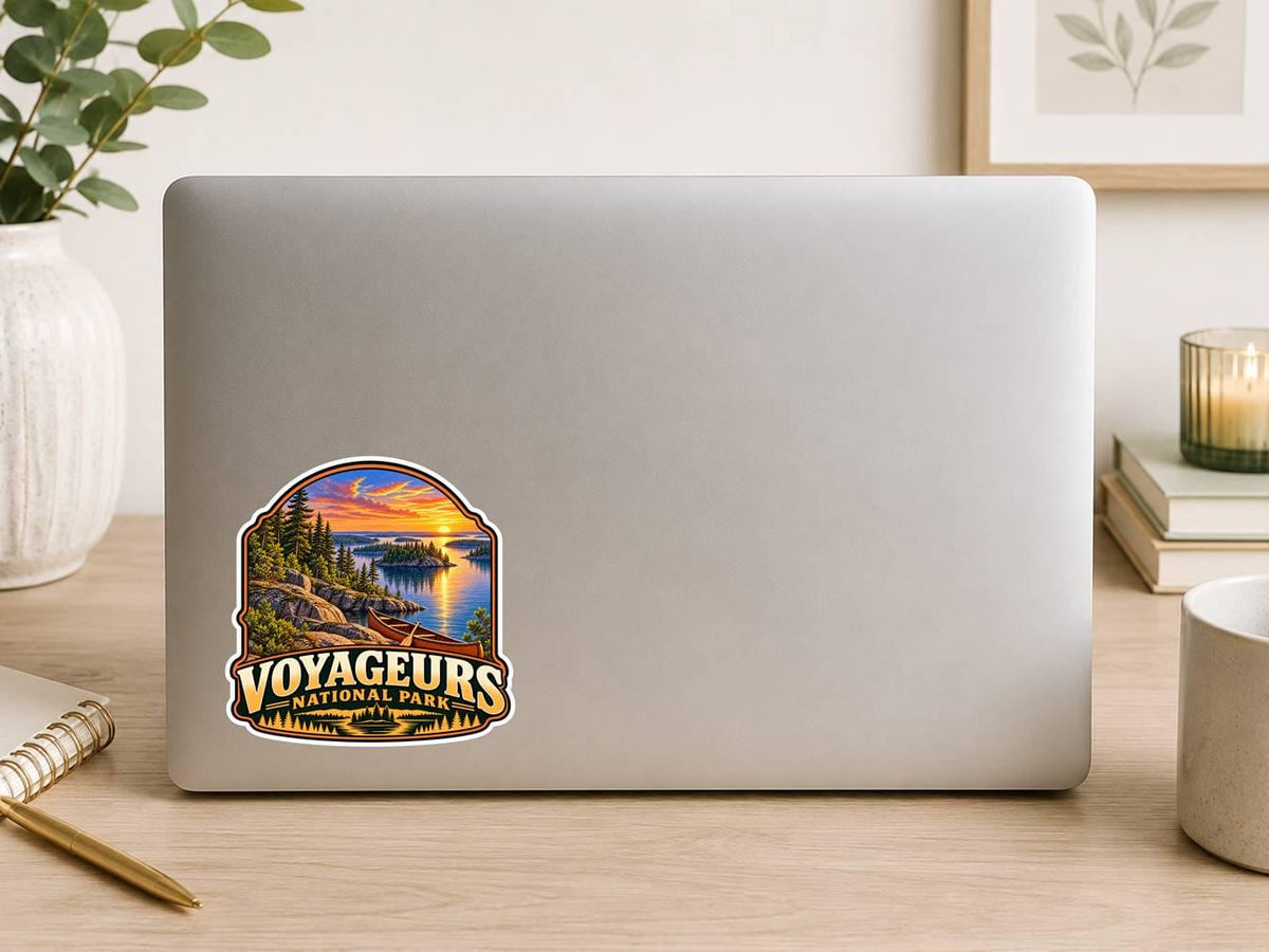 Voyageurs National Park Sticker, Minnesota Travel Vinyl Decal ST 209