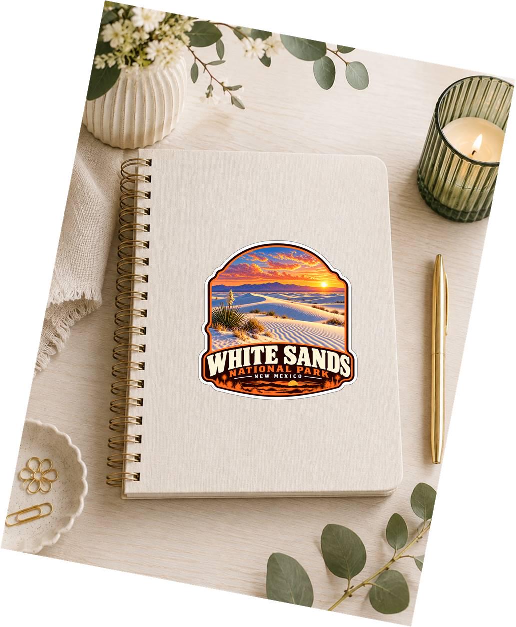 White Sands National Park Sticker, New Mexico Travel Vinyl Decal ST 210