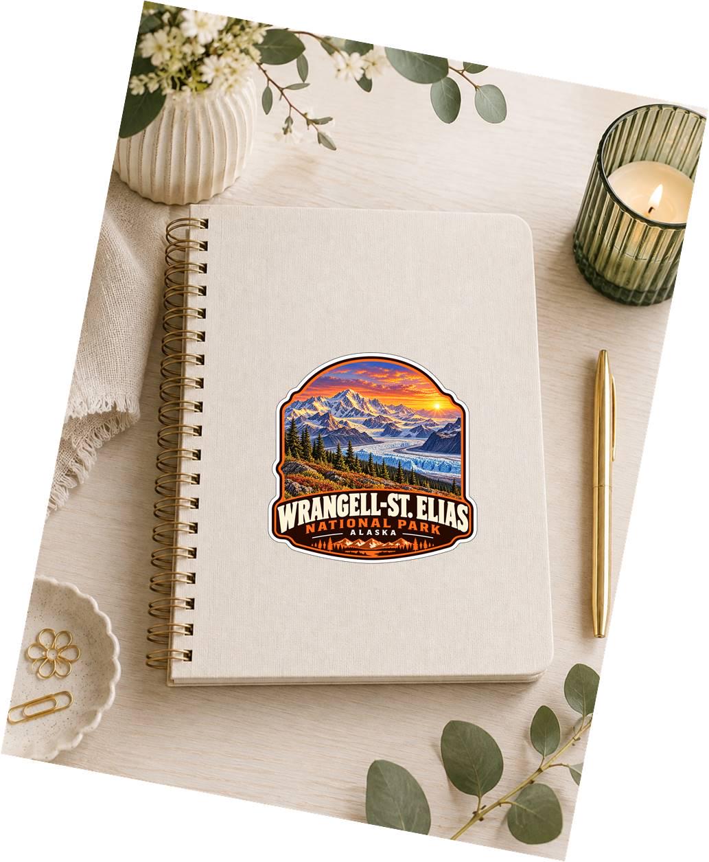 Wrangell-St. Elias National Park Sticker, Alaska Travel Vinyl Decal ST 212