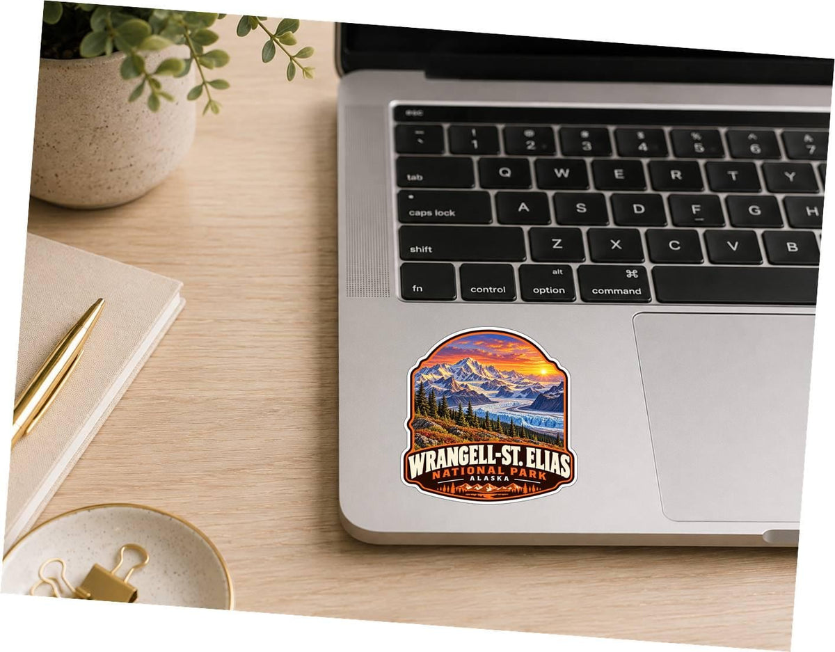Wrangell-St. Elias National Park Sticker, Alaska Travel Vinyl Decal ST 212