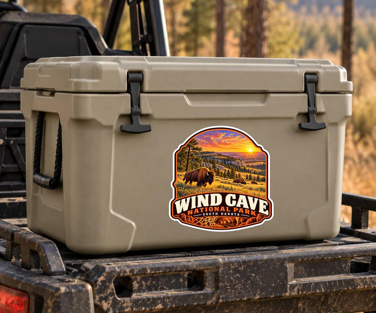 Wind Cave National Park Sticker, South Dakota Travel Vinyl Decal ST 211