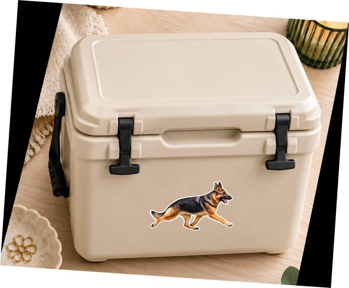 German Shepherd Sticker, GSD Dog Vinyl Decal, Waterproof Laminated Dog Sticker st 168