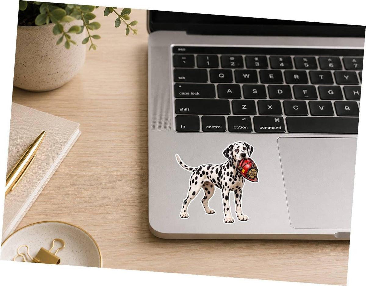 Dalmatian Sticker, Dalmatian Dog Vinyl Decal, Waterproof Laminated Dog Sticker ST 170