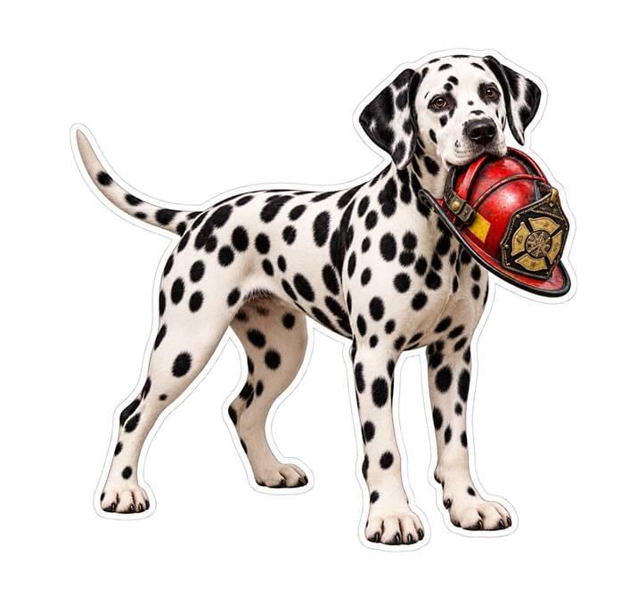 Dalmatian Sticker, Dalmatian Dog Vinyl Decal, Waterproof Laminated Dog Sticker ST 170