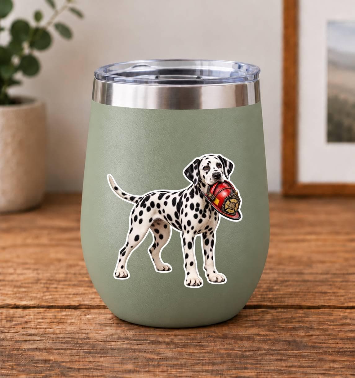 Dalmatian Sticker, Dalmatian Dog Vinyl Decal, Waterproof Laminated Dog Sticker ST 170