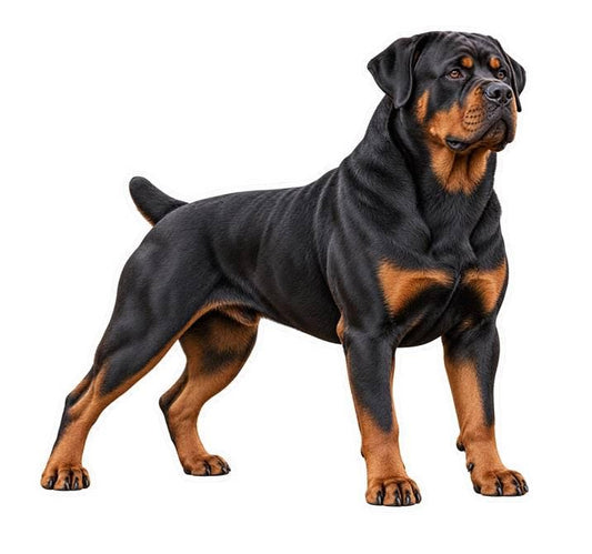 Rottweiler Sticker, Rottie Dog Vinyl Decal, Waterproof Laminated Dog Sticker ST 175