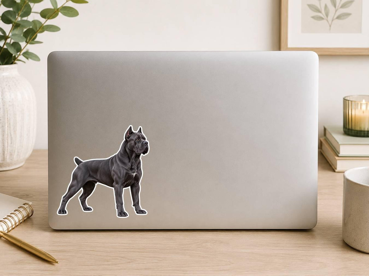 Cane Corso Sticker, Italian Mastiff Dog Vinyl Decal, Waterproof Laminated Dog Sticker ST 176