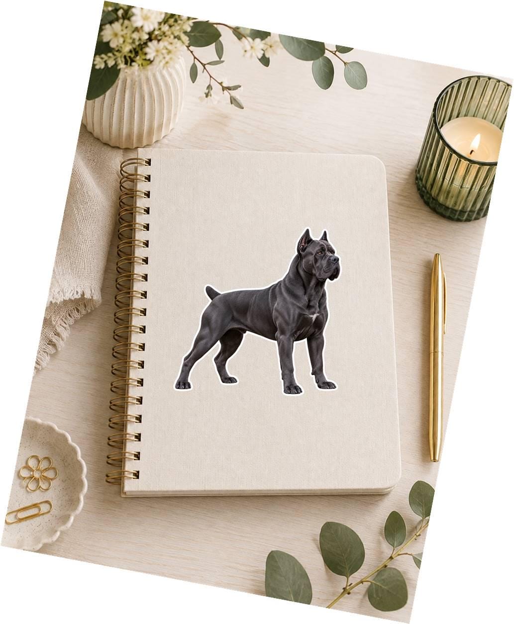 Cane Corso Sticker, Italian Mastiff Dog Vinyl Decal, Waterproof Laminated Dog Sticker ST 176