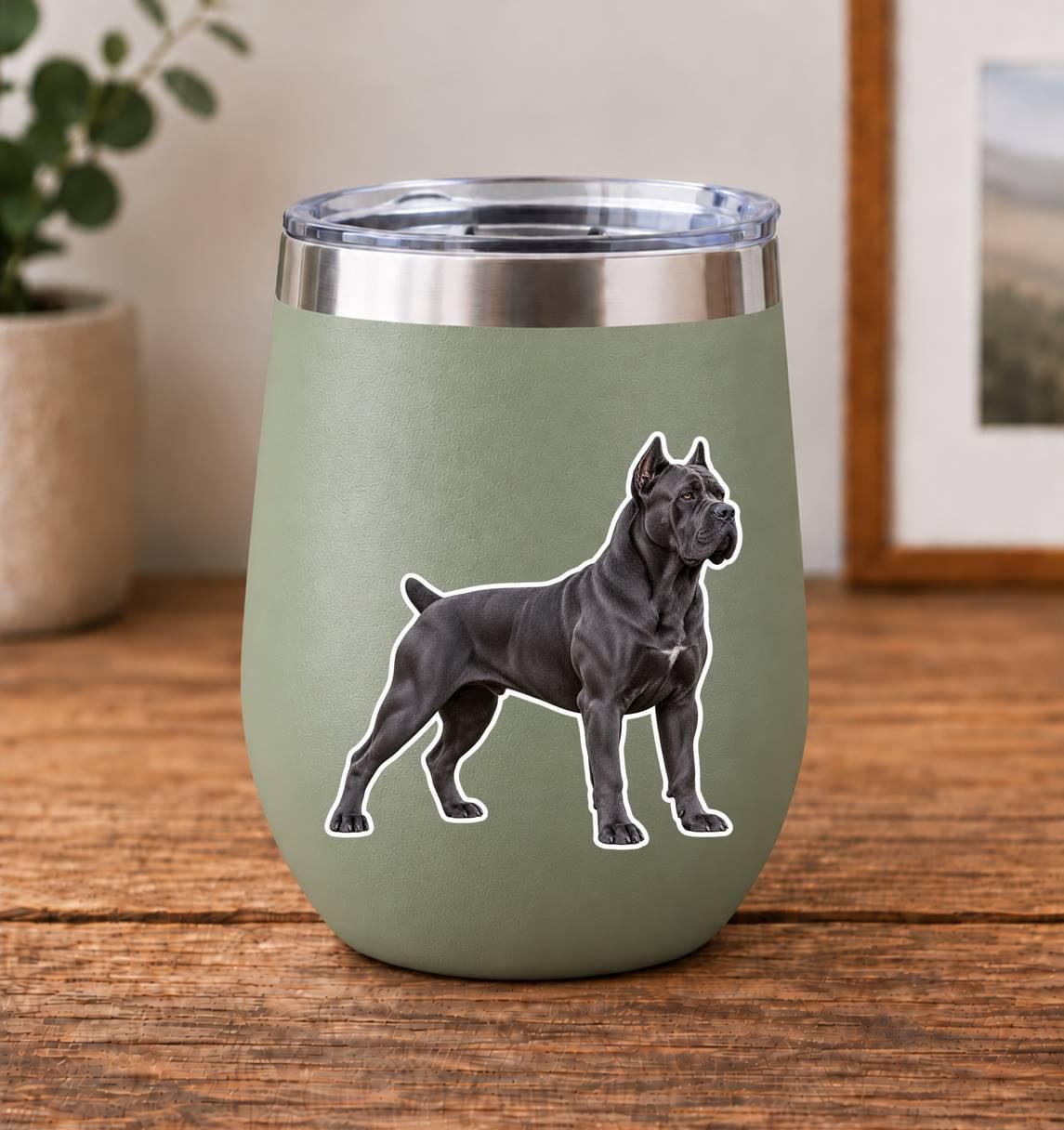Cane Corso Sticker, Italian Mastiff Dog Vinyl Decal, Waterproof Laminated Dog Sticker ST 176